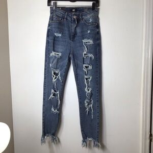 I & M jeans women Ariana High Rise Girlfriend 25 NWT